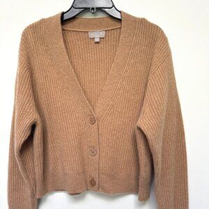 Tan Cashmere Cardigan Sweater-NEVER WORN.   J Crew.